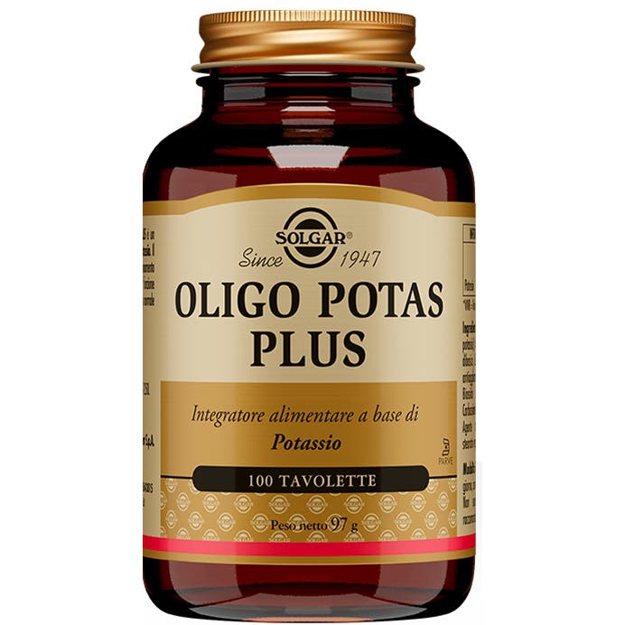 Solgar Oligo Potas Plus 100 Tavolette