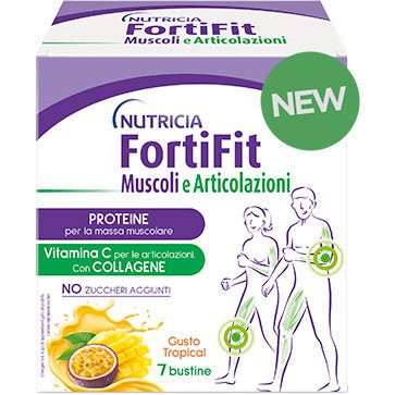 Fortifit Muscoli e Articolazioni Integratore Gusto Tropical 7 Bustine