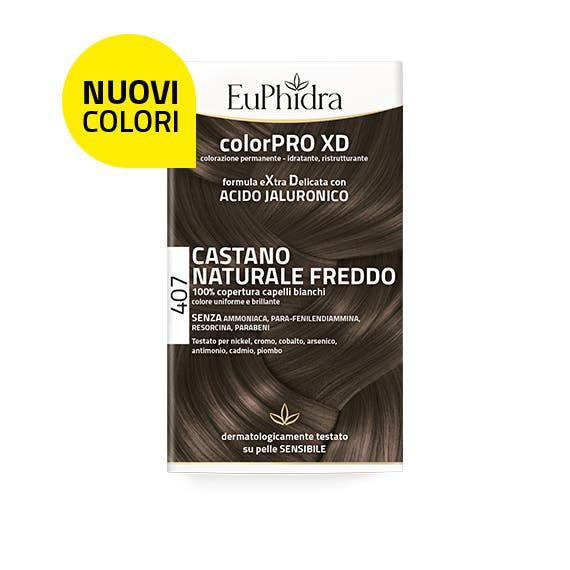 Euphidra ColorPRO XD 407 Castano Naturale Freddo Tintura Per Capelli