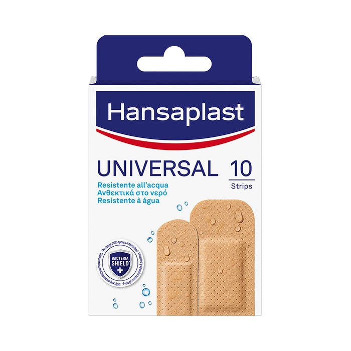 Hansaplast Universal Cerotti Resistenti All'Acqua Assortiti 10 Pezzi 2 Formati