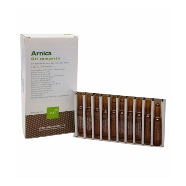  Trattamento naturale a base di arnica, formulato in pratiche fiale per il sollievo da traumi e dolori muscolari, supporto ideale per la ripresa fisica.