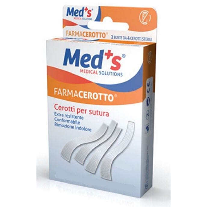 Med's Cerotti Sutura Cutanea Piccole Ferite 6,4 x 76 mm