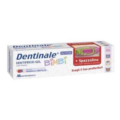 Dentinale Dentifricio Gel Bimbi + Spazzolino 0-6 Anni