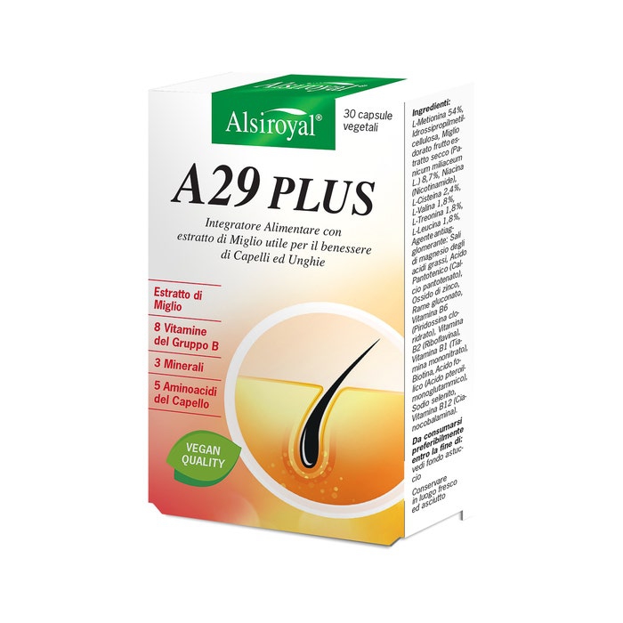 A29 Plus Integratore Rinforzante Unghie e Capelli 30 Capsule