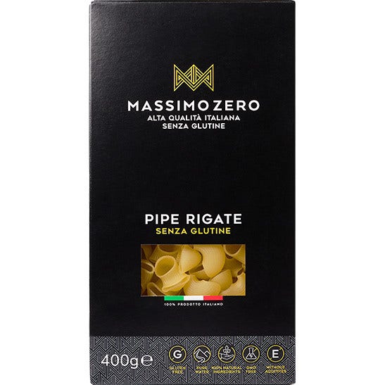 Massimo Zero Pipe Rigate Senza Glutine 400g