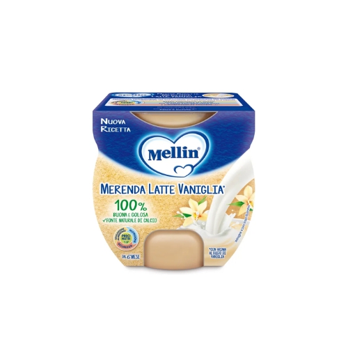 Mellin Merenda Latte Vaniglia 2X100g