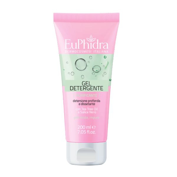 Euphidra Gel Detergente Purificante Per Pelli Miste e Impure 200 ml