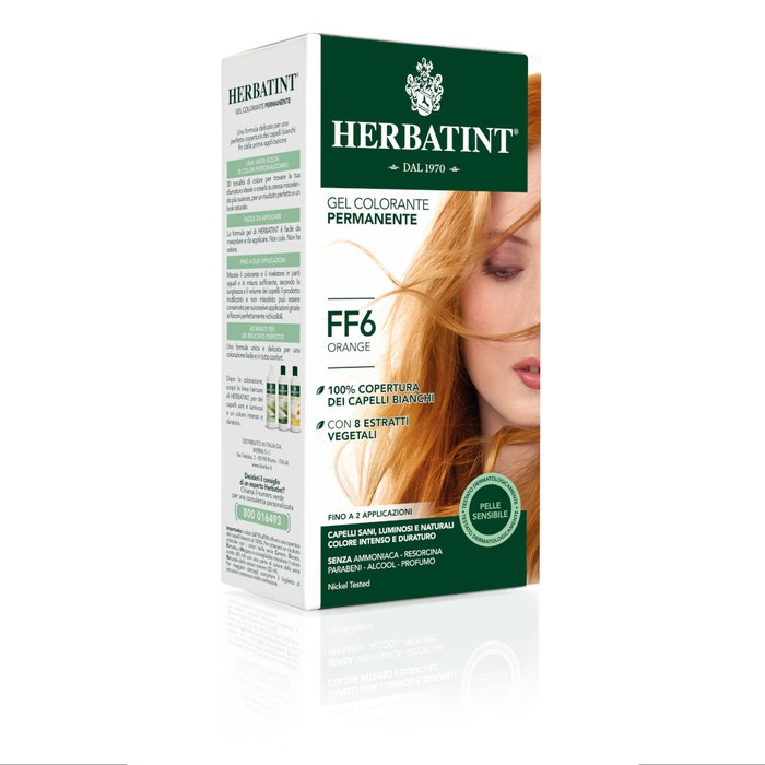 Herbatint Tintura Capelli Gel Permanente FF6 Orange 150 ml