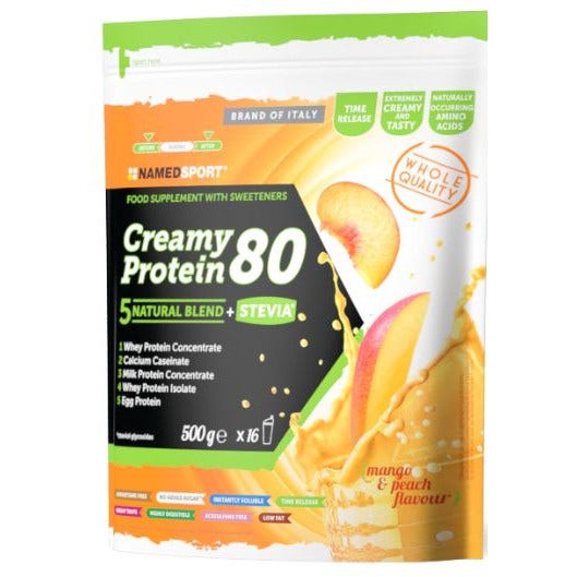 Named Sport Creamy Protein 80 Mango e Pesca Blend Proteico 500 g