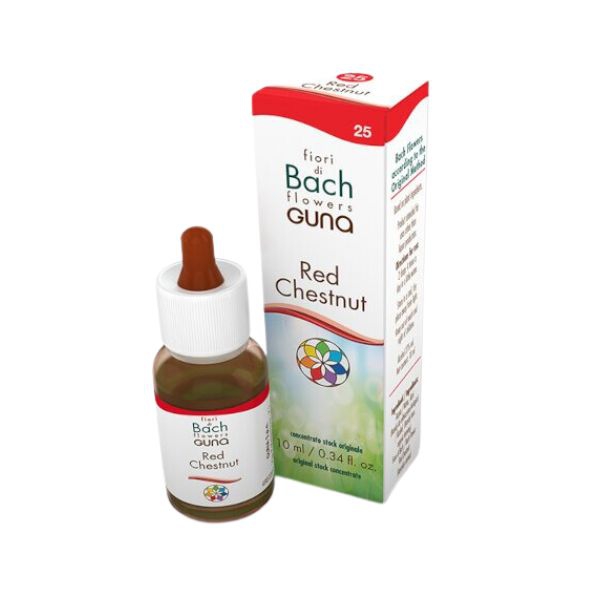  Gocce Red Chestnut di Bach, usate in floriterapia per favorire serenit e tranquillit emotiva.