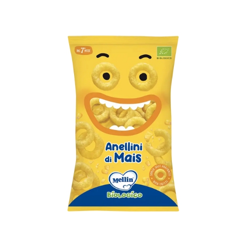 Mellin Snack Bio Anellini Di Mais 15g 7Mesi+