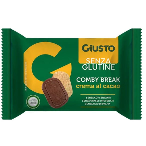 Giusto Senza Glutine Comby Break Crema Al Cacao 26g