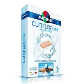 Cutiflex Strip Cerotto 20 Micron Trasparente Impermeabile Medio 10 Pezzi