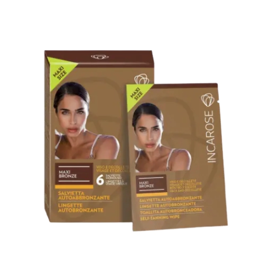 Incarose Maxi Bronze Salviette Autoabbronzanti 6 pezzi