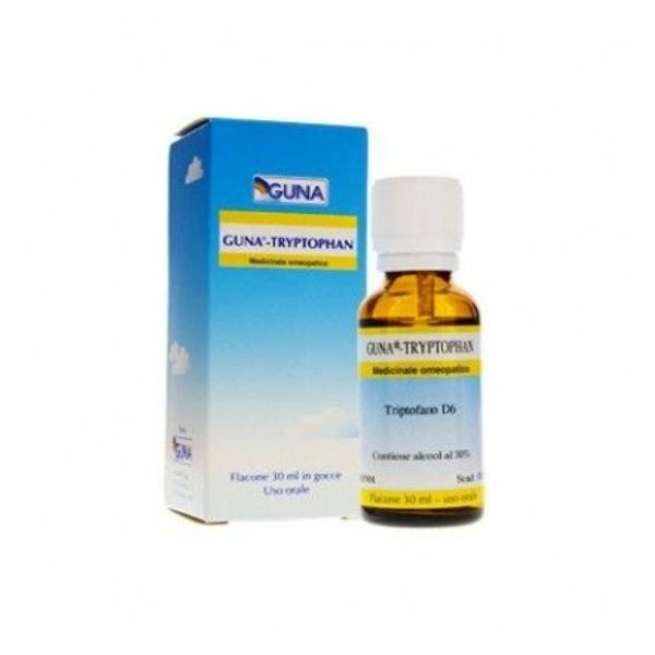  Gocce omeopatiche a base di triptofano, utili per favorire il rilassamento e migliorare il sonno.