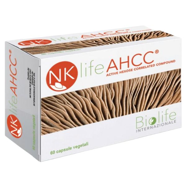 NK Life AHCC Integratore Difese Organismo 60 Capsule
