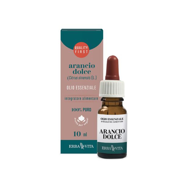 Erba Vita Arancio Dolce Olio Essenziale 100% Puro 10 ml