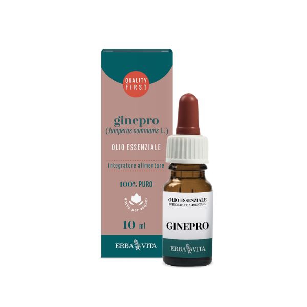 Erba Vita Olio Essenziale Ginepro Integratore Vie Urinarie 10 ml