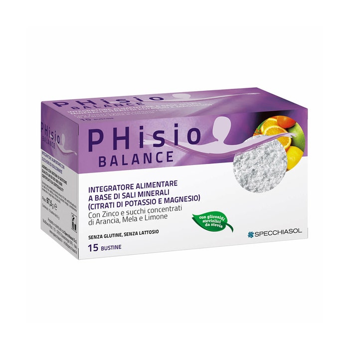 Specchiasol Physio Balance Integratore Sali Minerali 15 Bustine