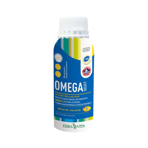 Erba Vita Omega Select 3 UHC Integratore Benessere Cardiovascolare 240 Perle