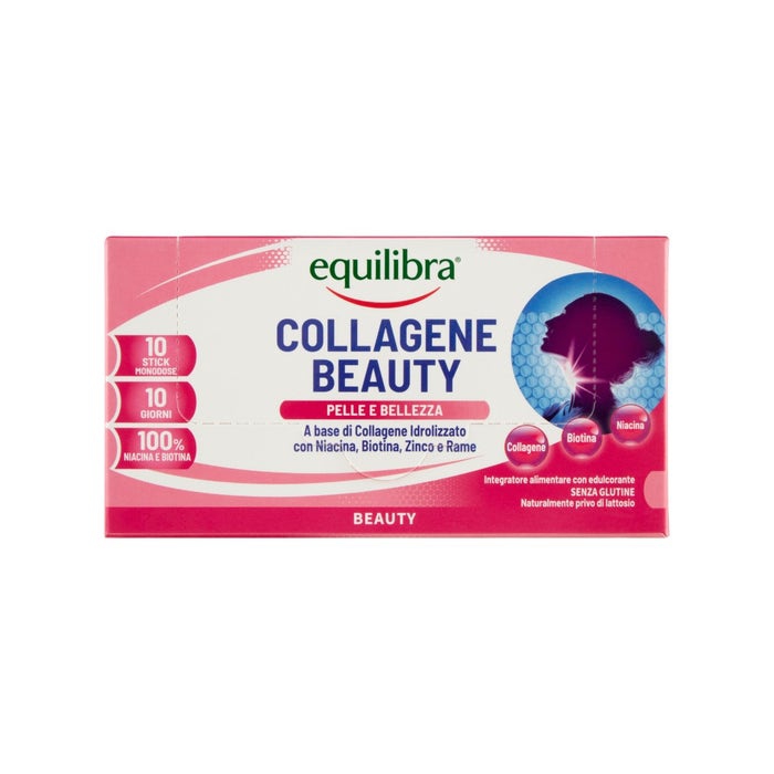 Equilibra Collagene Beauty Integratore Benessere della Pelle 10 Stick Pack