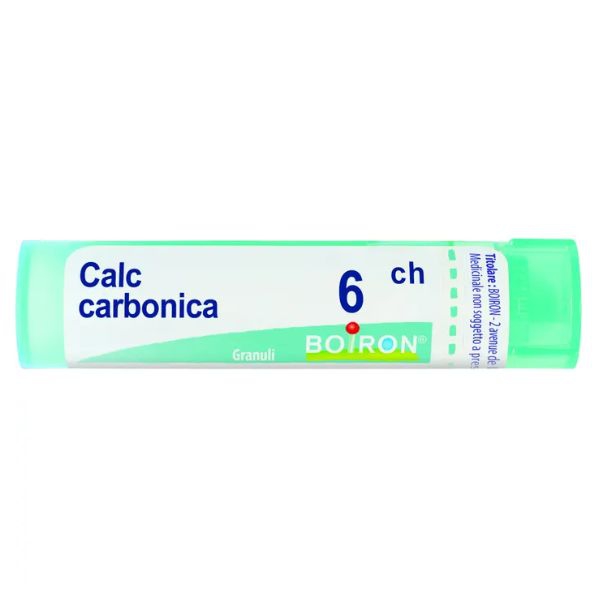  Rimedio omeopatico in granuli di Calcarea Carbonica, utilizzato per rinforzare le ossa e migliorare il metabolismo.