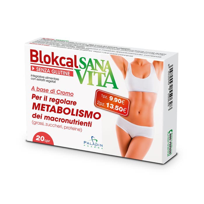 Sanavita Blokcal Integratore Metabolismo Dei Grassi 20 Compresse