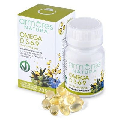 Armores Natura Omega 3-6-9 Integratore 30 Capsule Vegetali Softgel