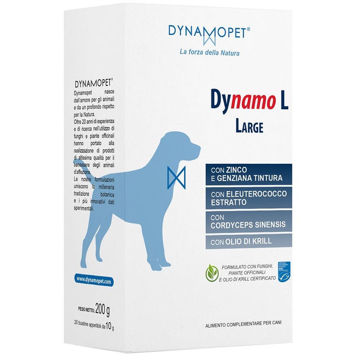 Dynamo L Large Integratore Per Cani 20 Bustine