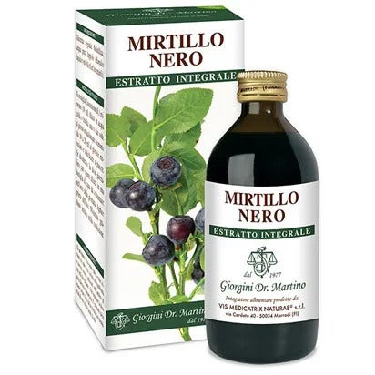 Dr. Giorgini Mirtillo Nero Estratto Integrale Integratore Drenante 200 ml