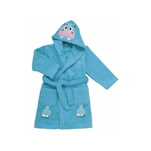 Chicco Accappatoio Ippopotamo Azzurro 2Anni
