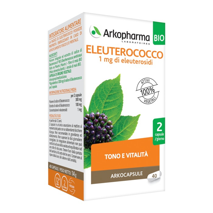 Arkocapsule Eleuterococco Integratore Energizzante 40 Capsule