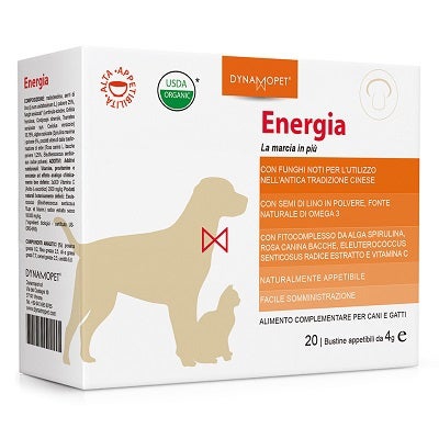 Energia Alimento Complementare Per Cani E Gatti 20 Bustine 4g