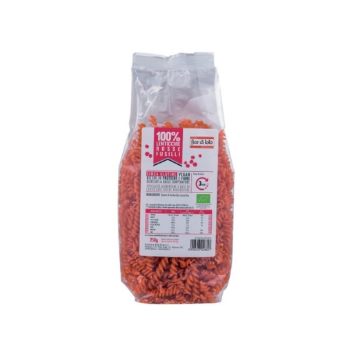 Fior di Loto Fusilli di Lenticchie Rosse Senza Glutine Bio 250 g