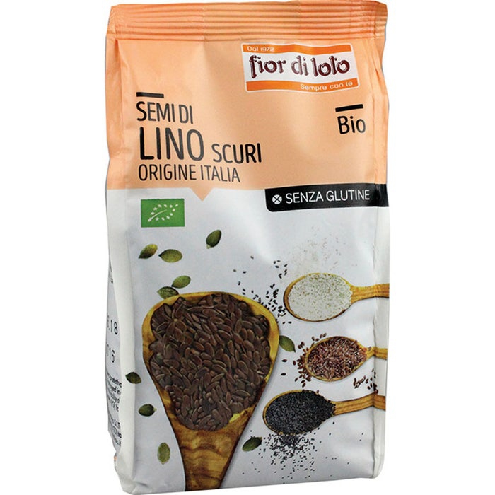 Fior Di Loto Semi Lino Scuri Italia Senza Glutine Bio 400g