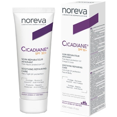 Noreva Cicadiane Spf50+ Crema 2in1 Protettiva e Riparatrice Viso e Corpo 40 ml