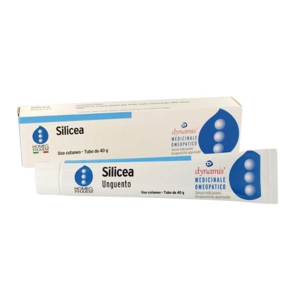  Unguento rigenerante a base di silicea, ideale per il trattamento di pelli screpolate e delicate, tubo da 40 g