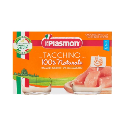 Plasmon Omogenizzato Tacchino 2 Vasetti da 120 g