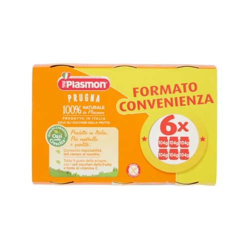Plasmon Omogeneizzato Prugna 4M+ 6x104g