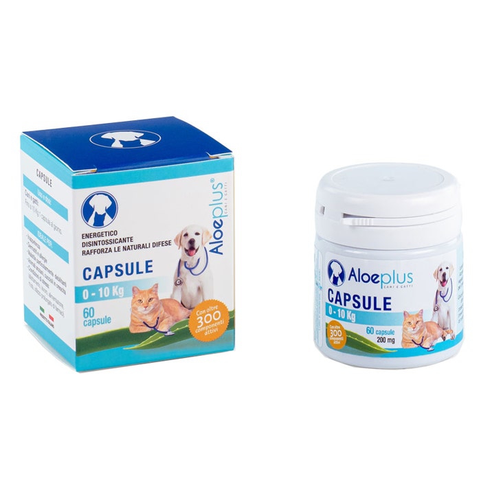 Hdr Aloeplus Capsule Cane Gatto 0-10Kg 60 Capsule