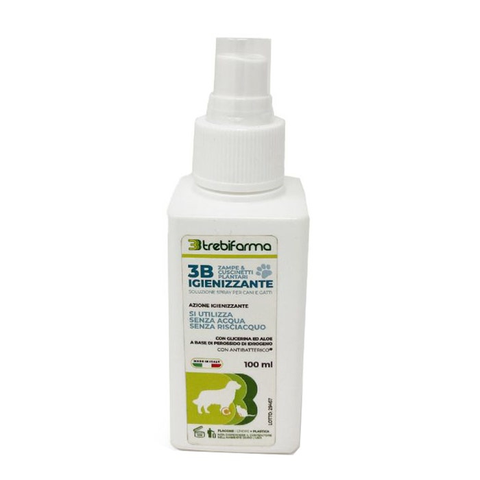 3B Spray Igienizzante Zampe Per Cani E Gatti 100ml