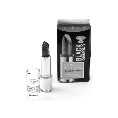 Incarose Extra Pure Hyaluronic Black Diamond Rossetto Nero Diamantato 1 Pezzo