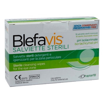 Blefavis Salviette Sterili Zona Perioculare 18 Pezzi