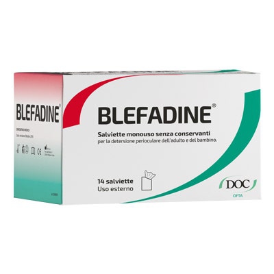 Blefadine Salviette Monouso Detersione Perioculare 14 Pezzi