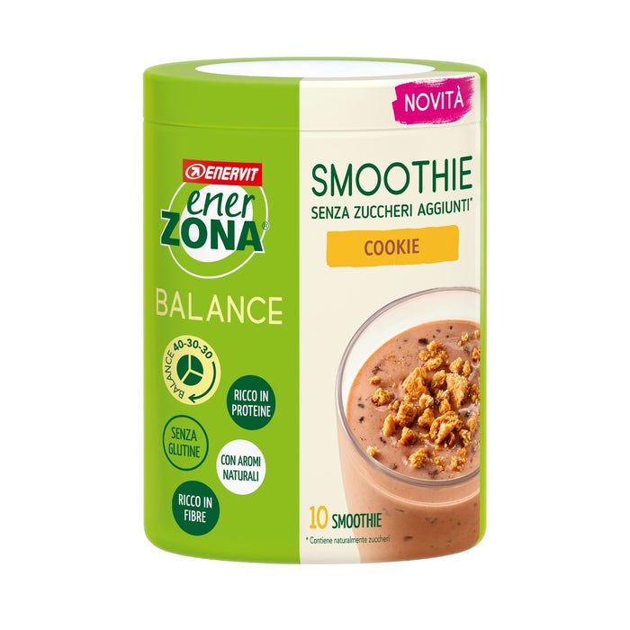 Enerzona Smoothie Proteico Cookie per Spuntini Bilanciati 300 gr