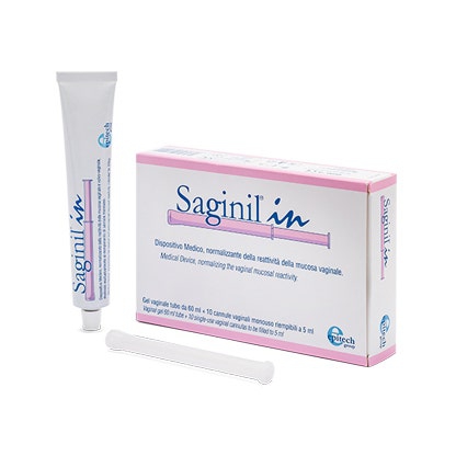 Saginil In Cannule Vaginali Trattamento Normalizzante Tubo 60 g + 10 Cannule