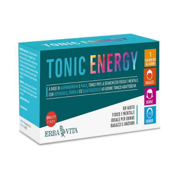 Erba Vita Tonic Energy Integratore per il Benessere Fisico e Mentale 10 Flaconci