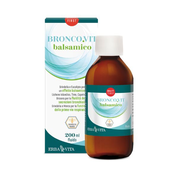 Erba Vita Broncovit Fluido Balsamico Integratore Fluidificante 200 ml