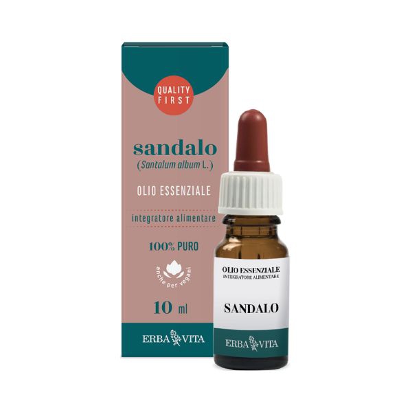 Erba Vita Olio Essenziale Sandalo Integratore Antibatterico 10 ml