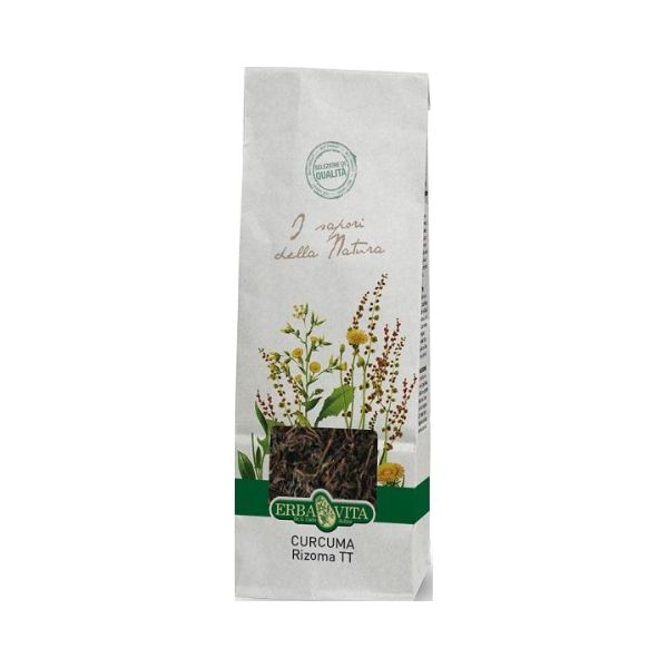 Erba Vita Erbe Curcuma Rizoma TT preparato per Tisane 100 g